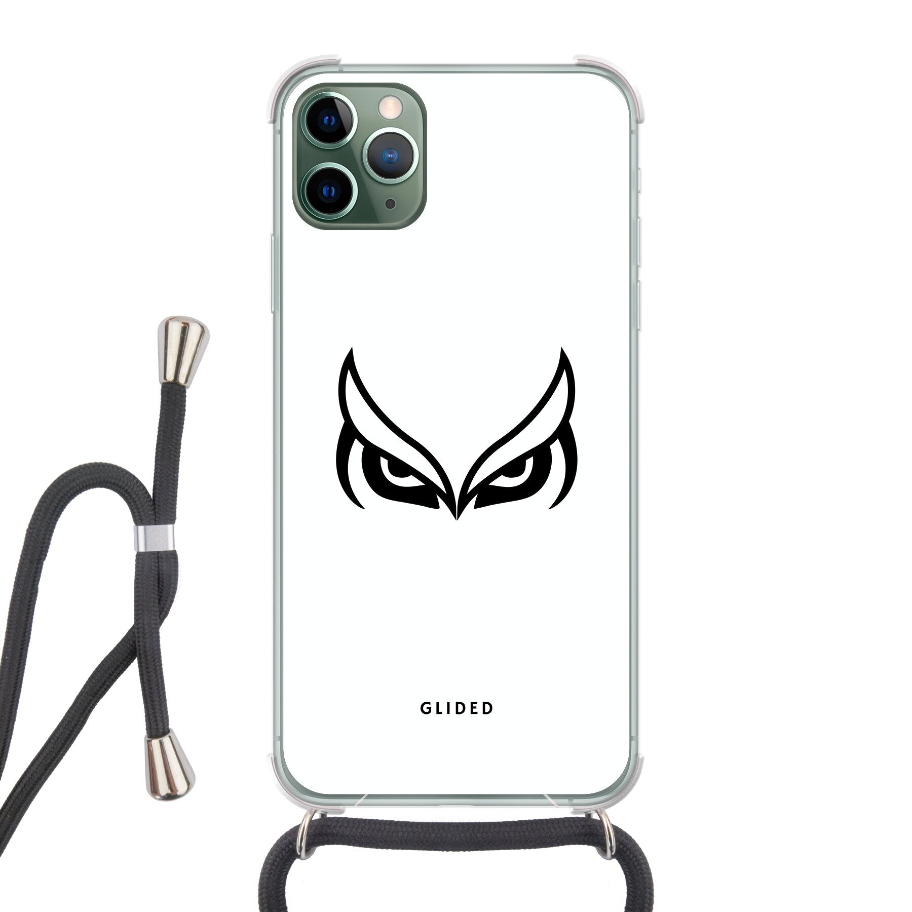 White Owl - iPhone 11 Pro Max Handyhülle Crossbody case mit Band