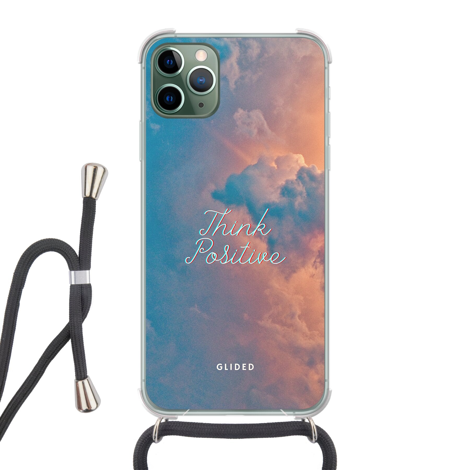 Think positive - iPhone 11 Pro Max Handyhülle Crossbody case mit Band