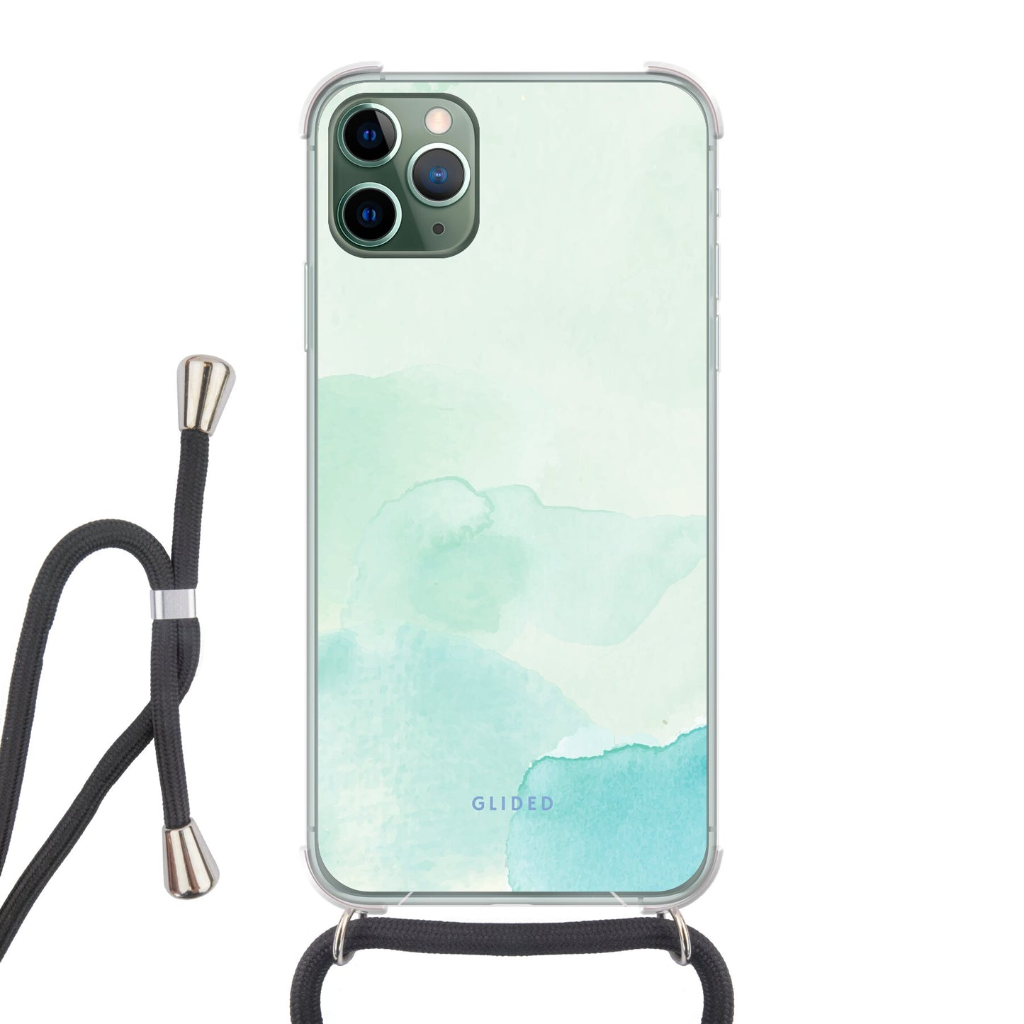 Turquoise Art - iPhone 11 Pro Max Handyhülle Crossbody case mit Band
