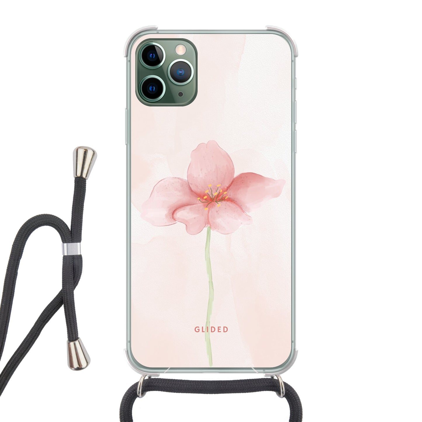Pastel Flower - iPhone 11 Pro Max Handyhülle Crossbody case mit Band