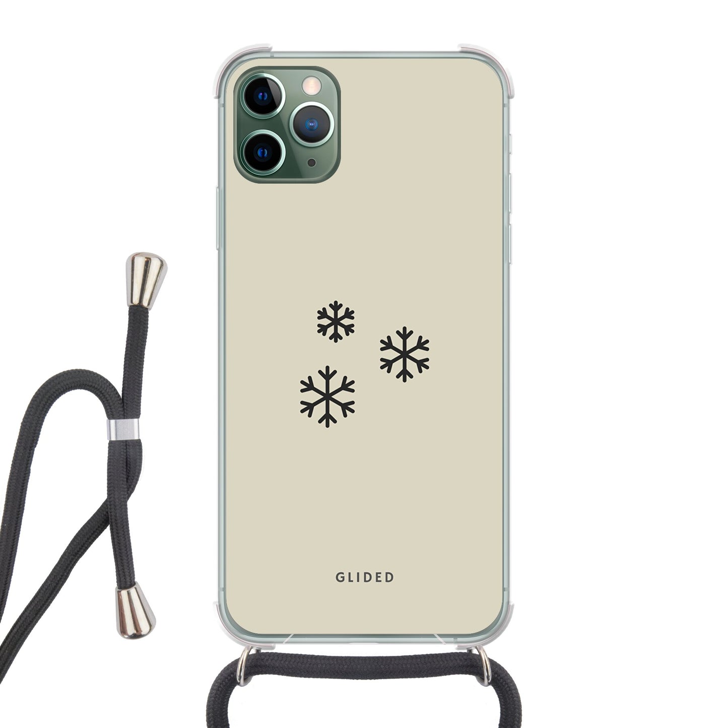 Snowflakes - iPhone 11 Pro Max Handyhülle Crossbody case mit Band
