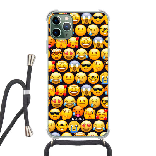 Emoji Town - iPhone 11 Pro Max Handyhülle Crossbody case mit Band