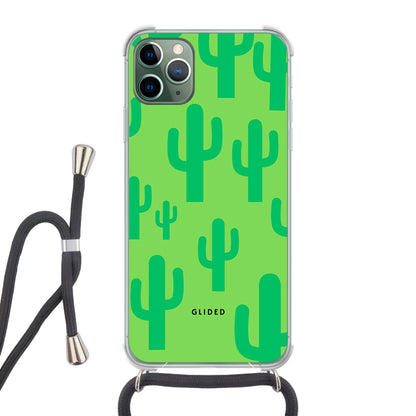 Cactus Spikes - iPhone 11 Pro Max - Crossbody case mit Band
