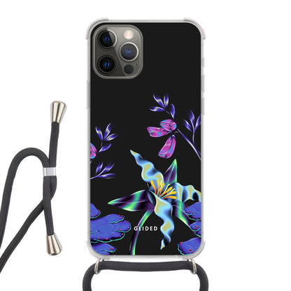 Special Flower - iPhone 12 Handyhülle Crossbody case mit Band