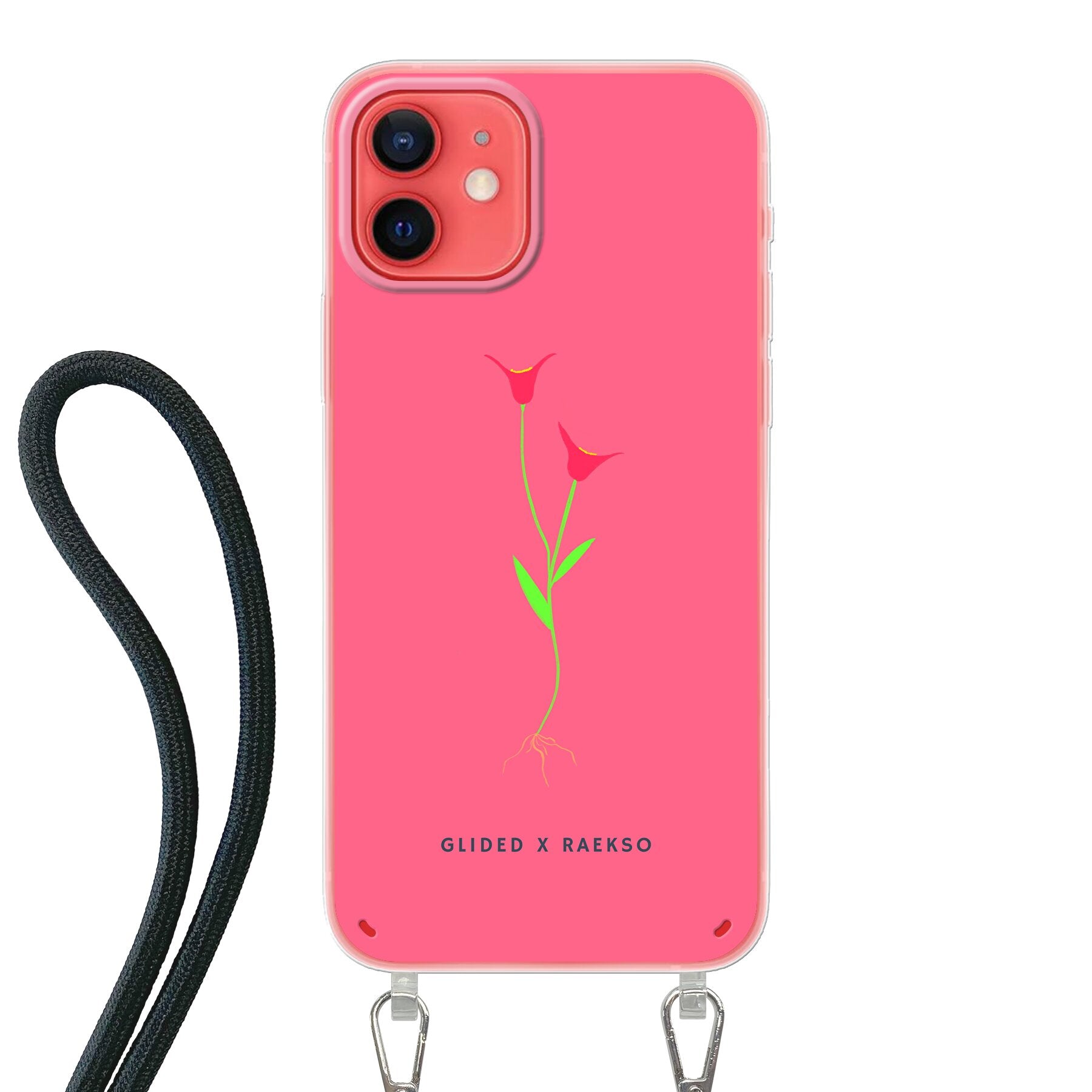 GLIDED X RAEKSO - iPhone 12 - Crossbody case mit Band