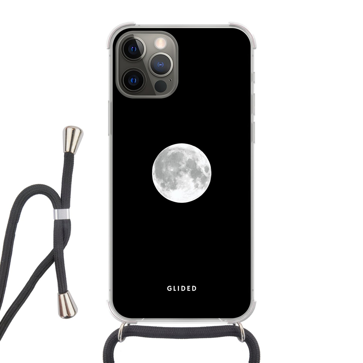 Epic Moon - iPhone 12 Handyhülle Crossbody case mit Band