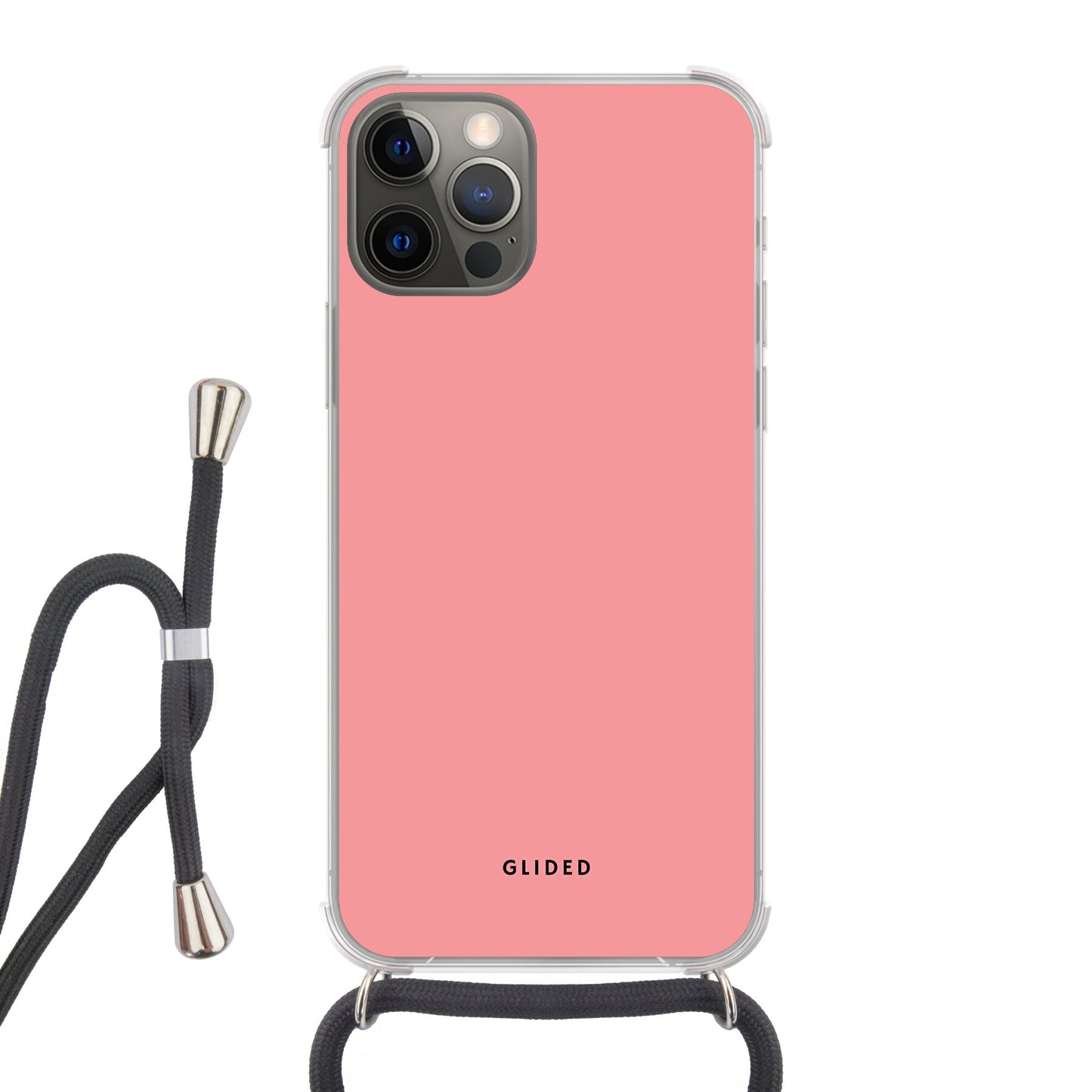 Blush Bloom - iPhone 12 Handyhülle Crossbody case mit Band