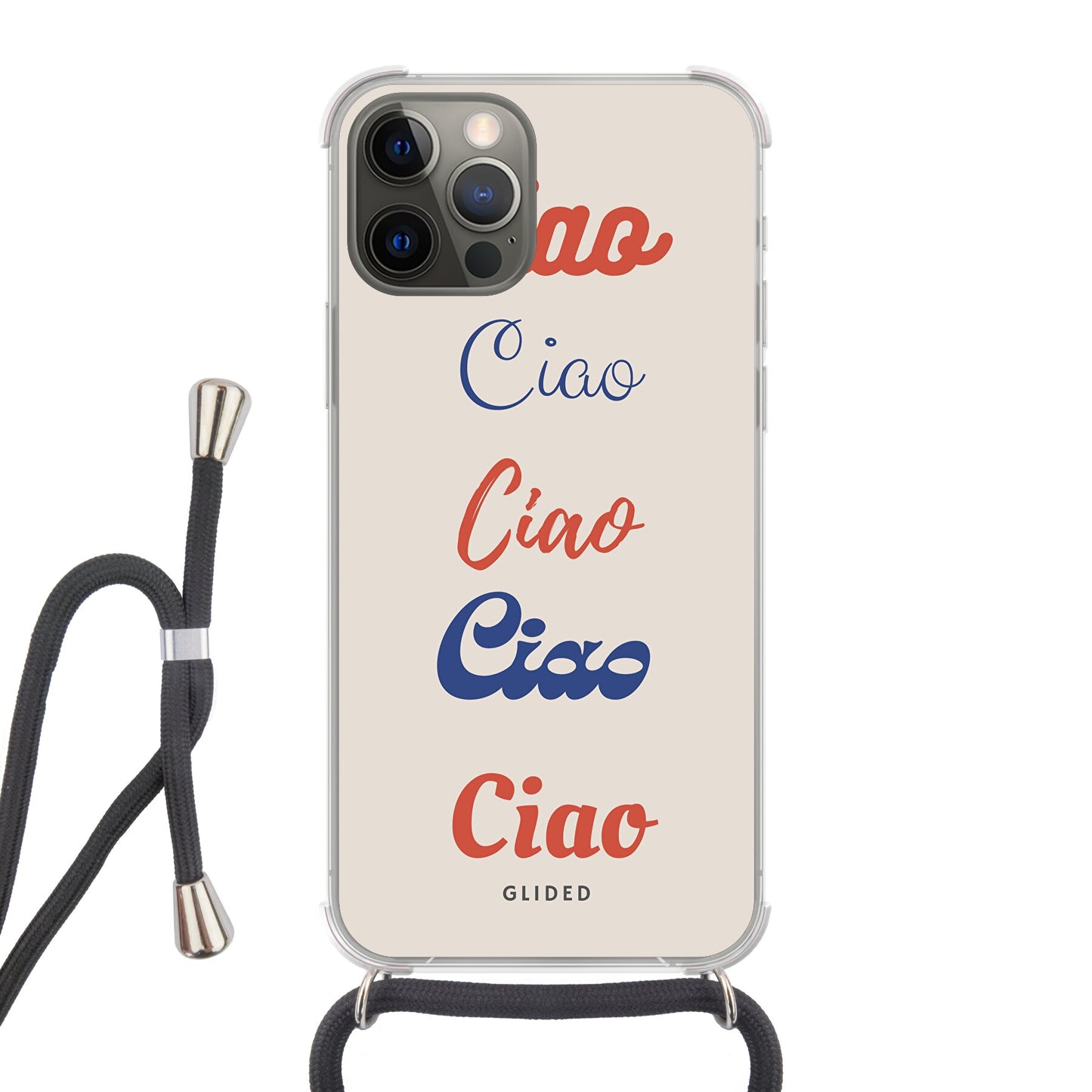 Ciao - iPhone 12 - Crossbody case mit Band