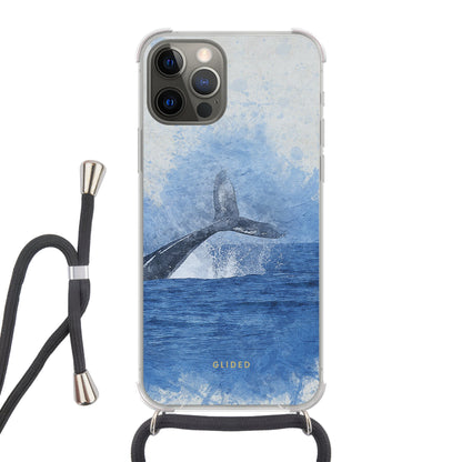 Oceanic - iPhone 12 Handyhülle Crossbody case mit Band