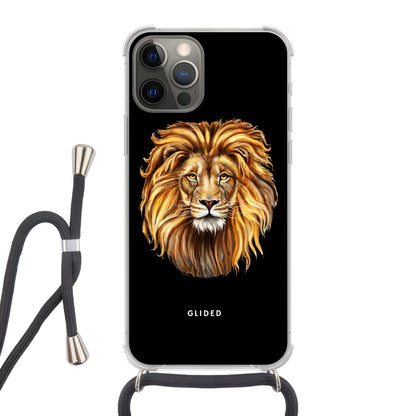 Lion Majesty - iPhone 12 - Crossbody case mit Band