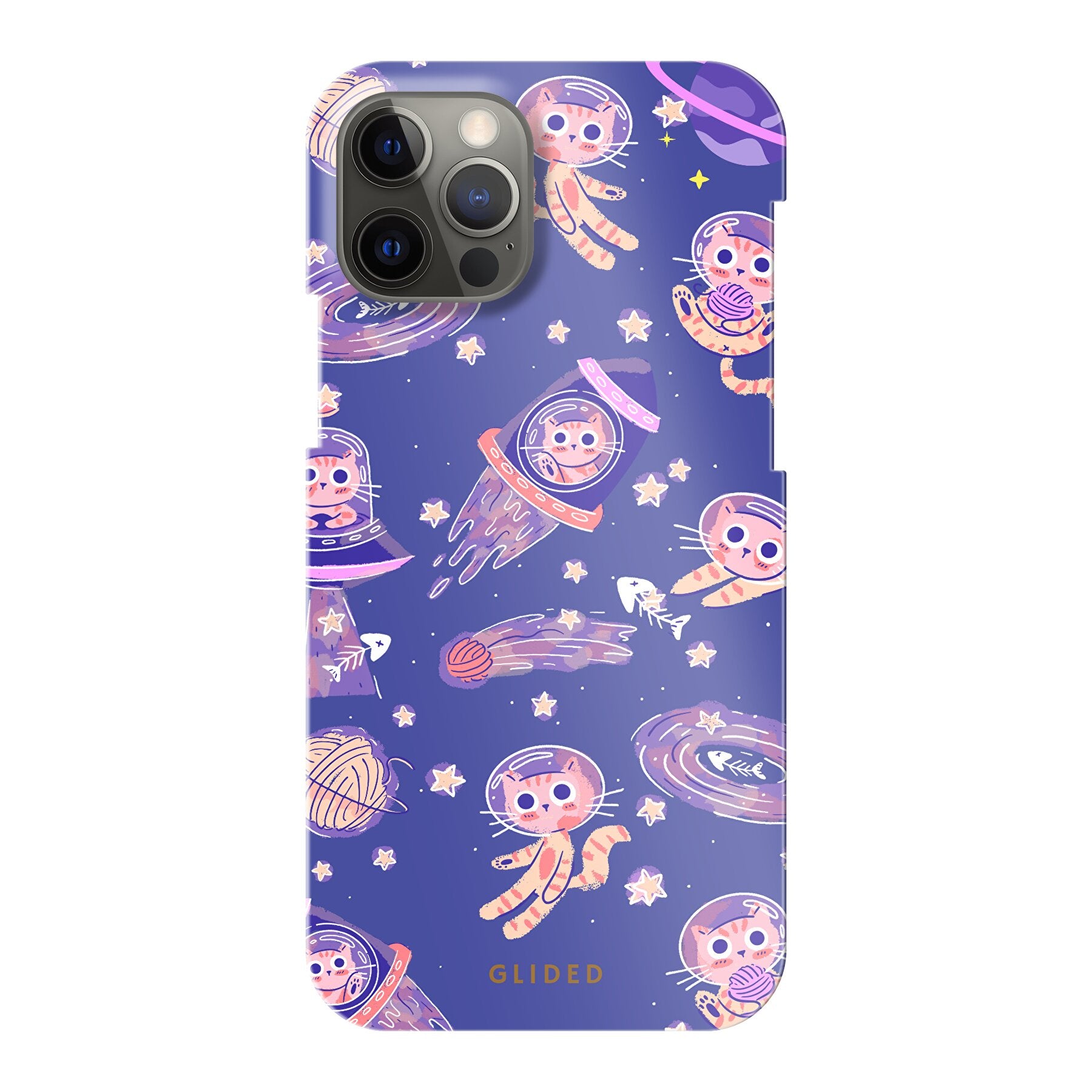 Space Cat - iPhone 12 Handyhülle Hard Case