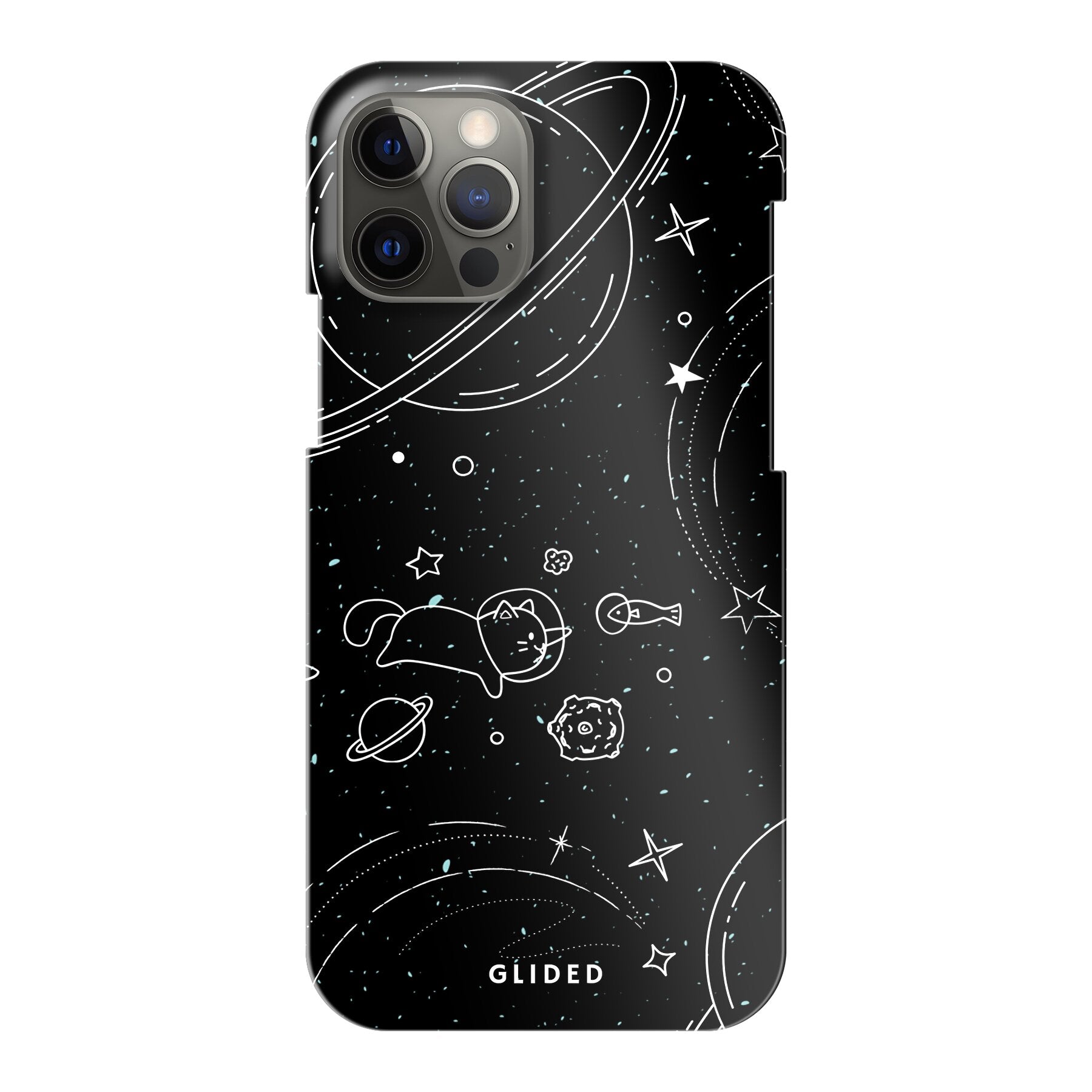 Cosmic Cat - iPhone 12 Handyhülle Hard Case