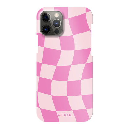 Pink Chess - iPhone 12 Handyhülle Hard Case