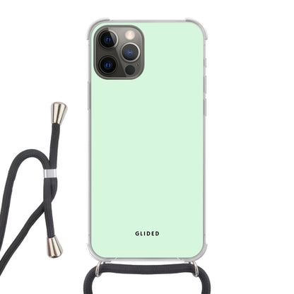 Mint Breeze - iPhone 12 Pro Handyhülle Crossbody case mit Band