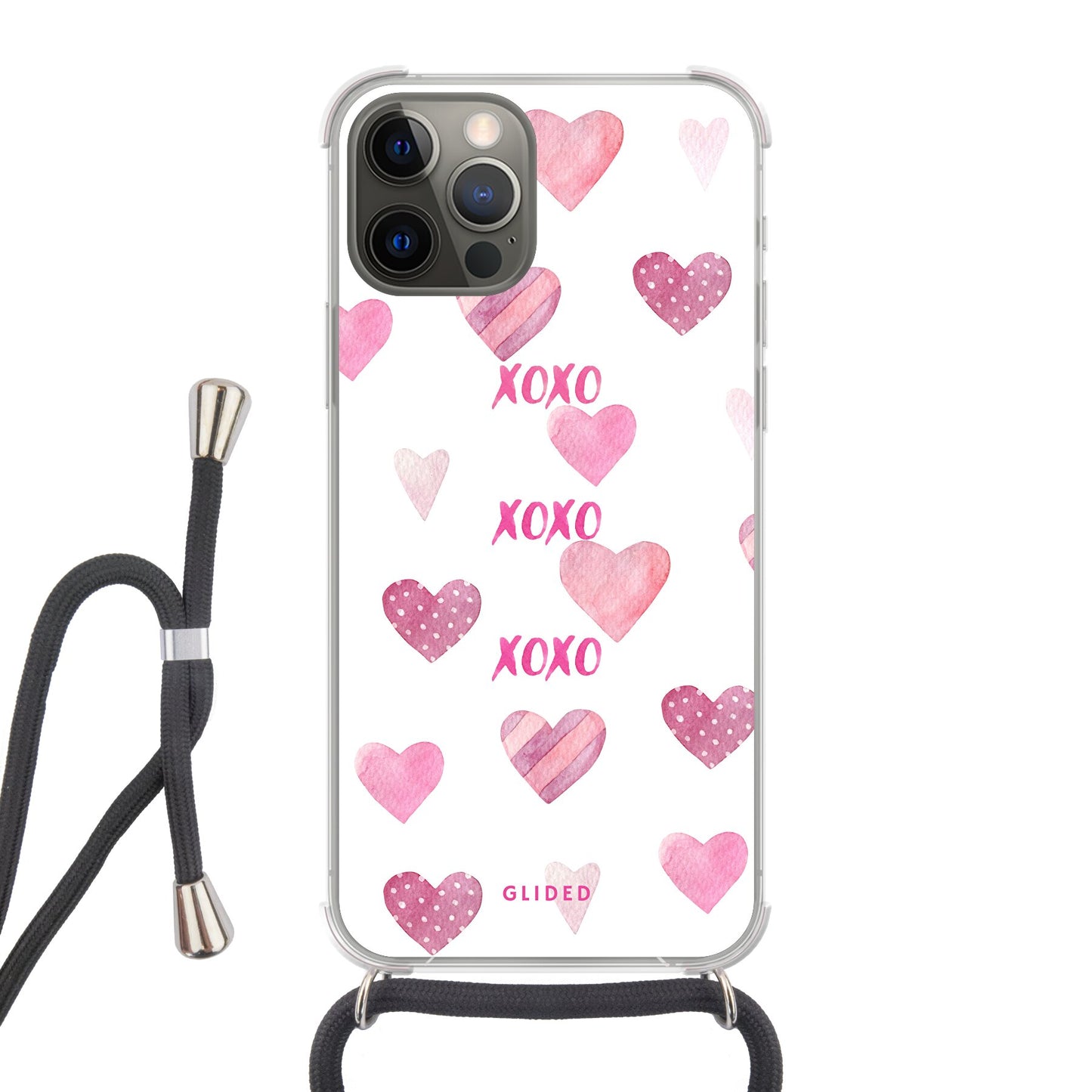 Xoxo - iPhone 12 Pro - Crossbody case mit Band