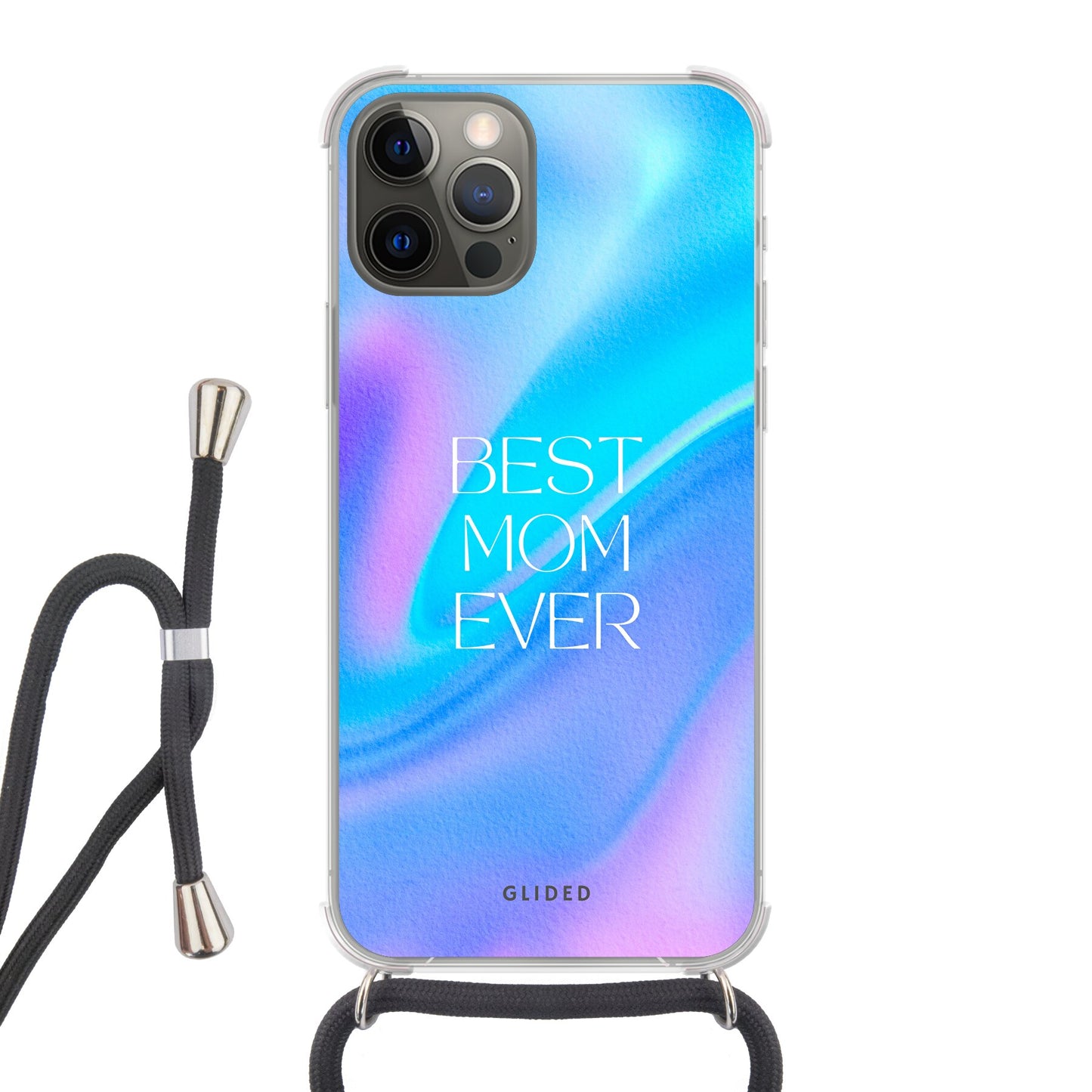 Best Mom - iPhone 12 Pro - Crossbody case mit Band