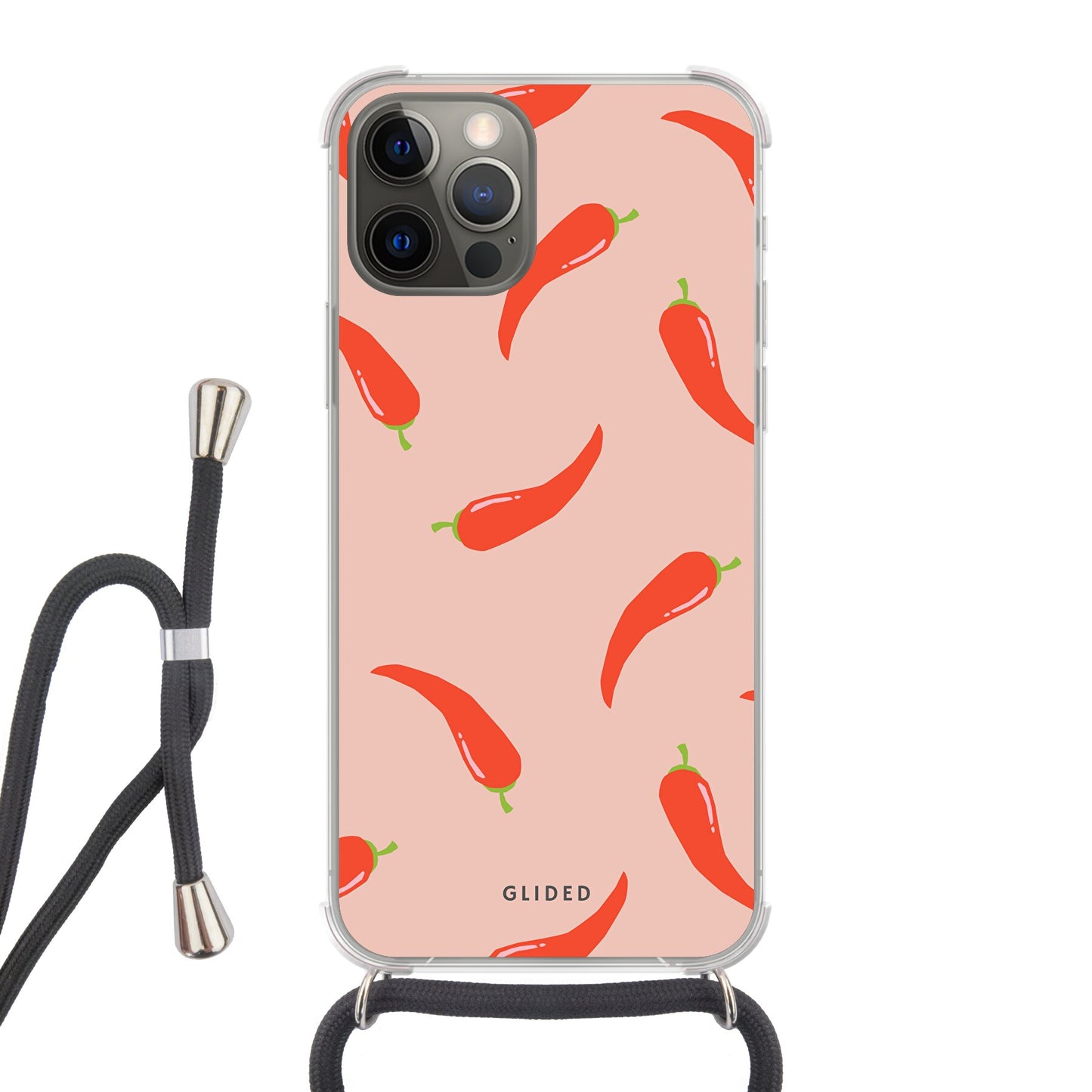 Spicy Chili - iPhone 12 Pro - Crossbody case mit Band