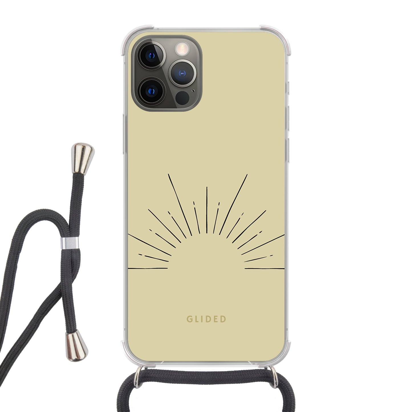 Sunrise - iPhone 12 Pro Handyhülle Crossbody case mit Band