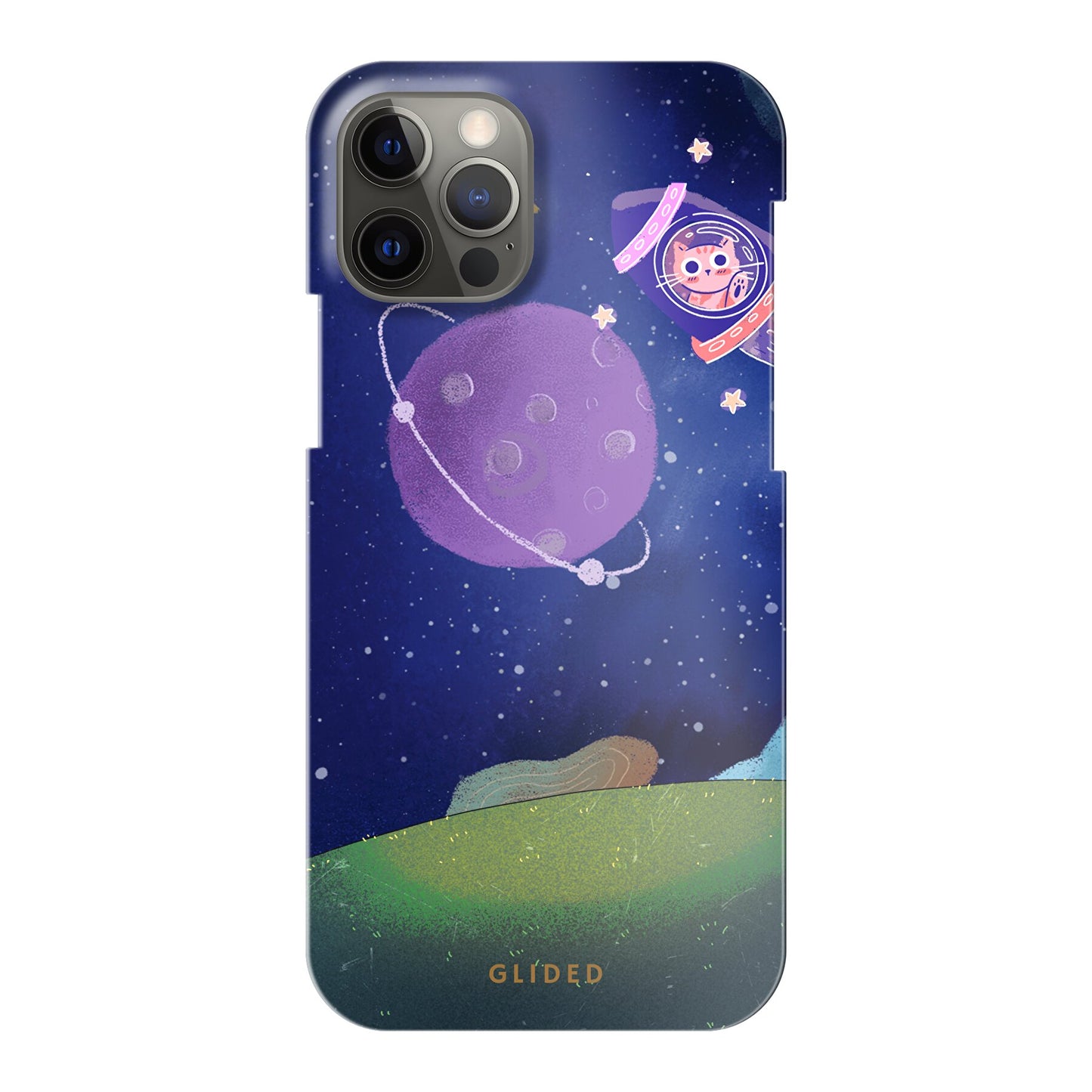 Galaxy Cat - iPhone 12 Pro Handyhülle Hard Case