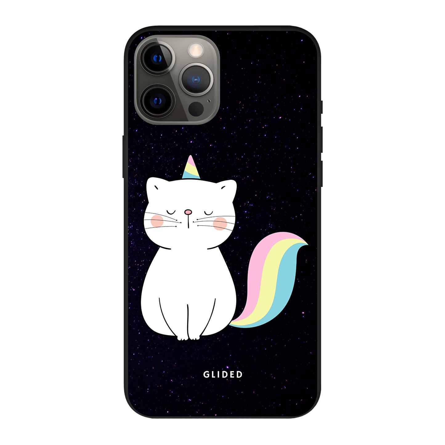 Unicorn Cat - iPhone 12 Pro Max Handyhülle Biologisch Abbaubar