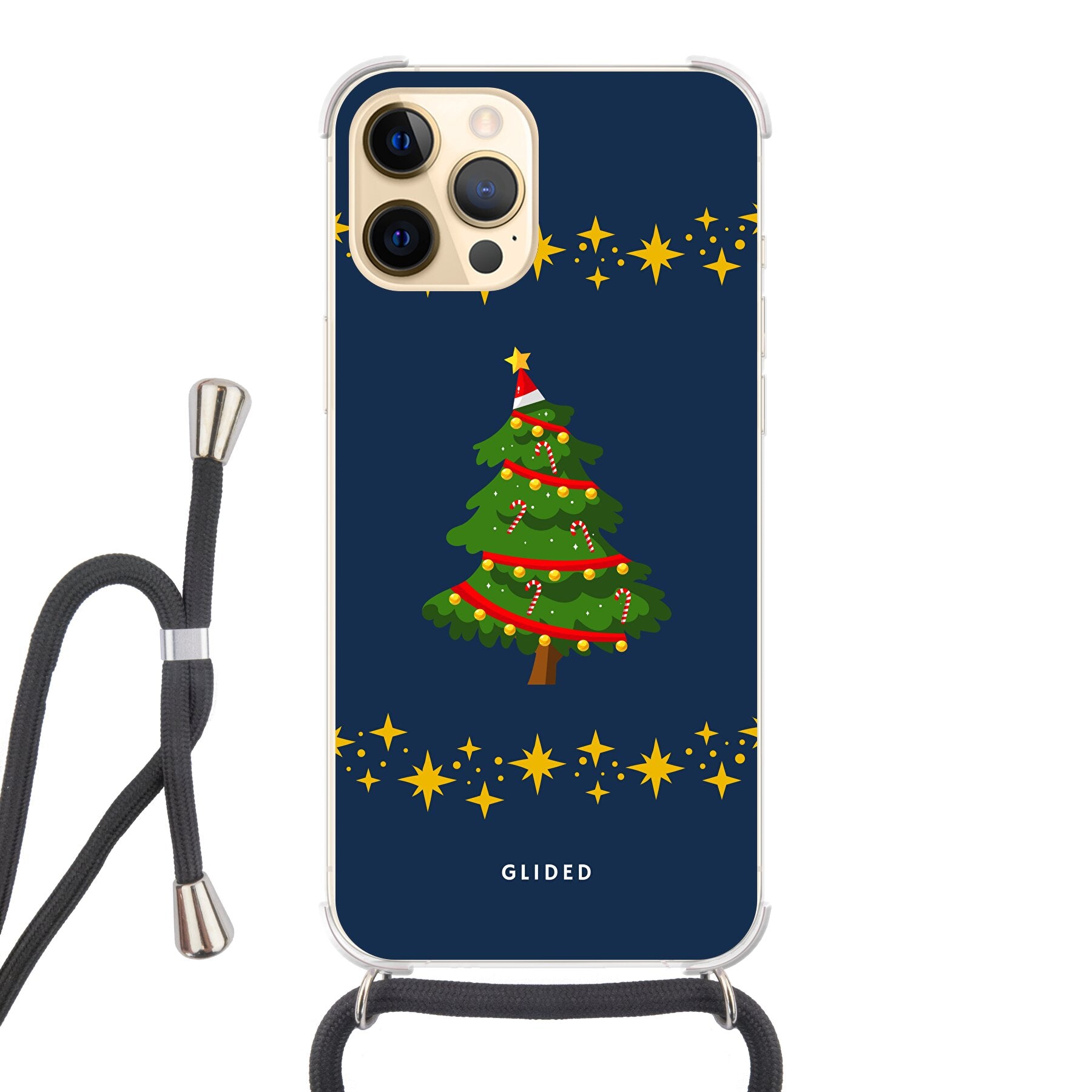 Christmas Tree - iPhone 12 Pro Max Handyhülle Crossbody case mit Band