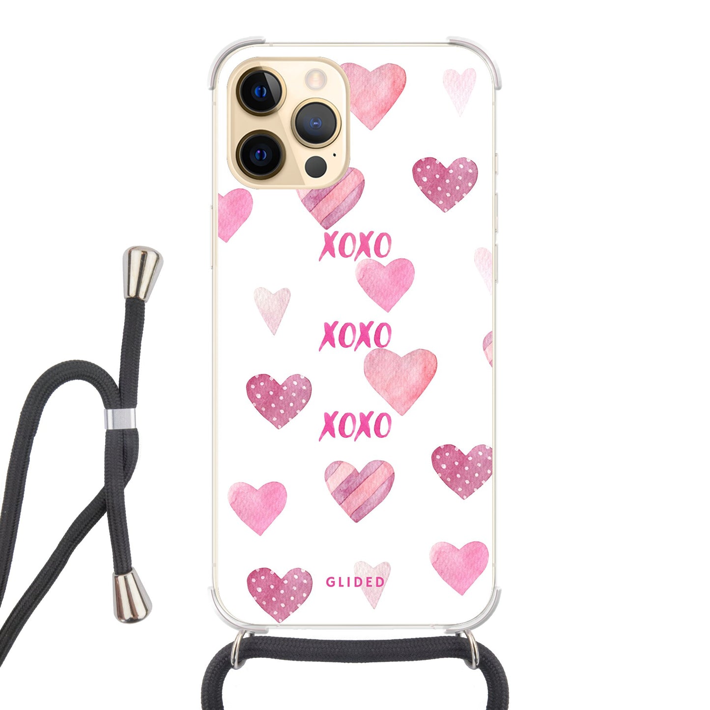 Xoxo - iPhone 12 Pro Max - Crossbody case mit Band