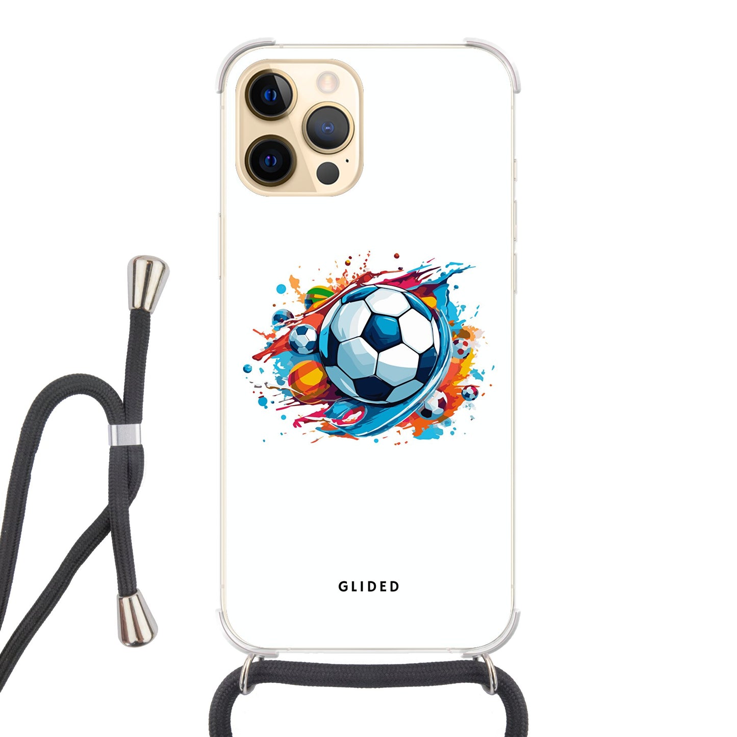 Football Passion - iPhone 12 Pro Max Handyhülle Crossbody case mit Band