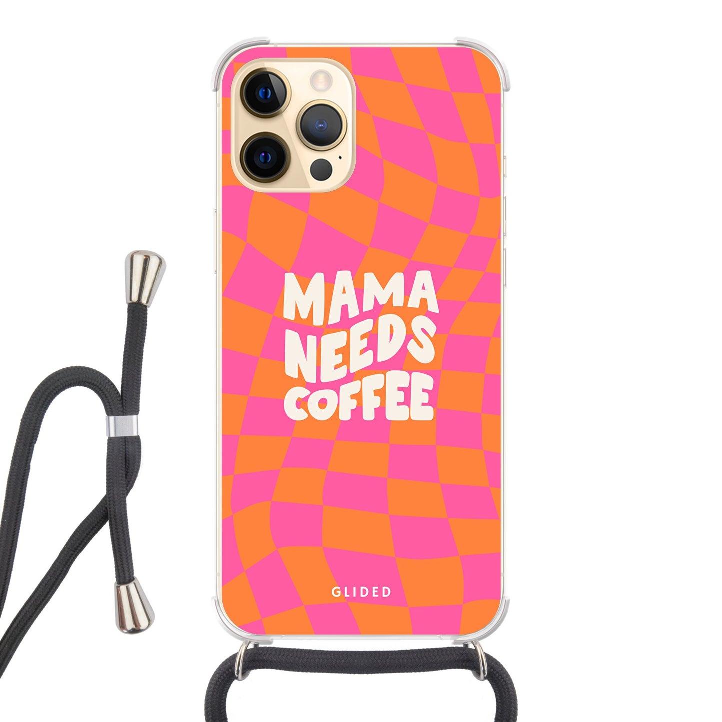 Coffee Mom - iPhone 12 Pro Max - Crossbody case mit Band