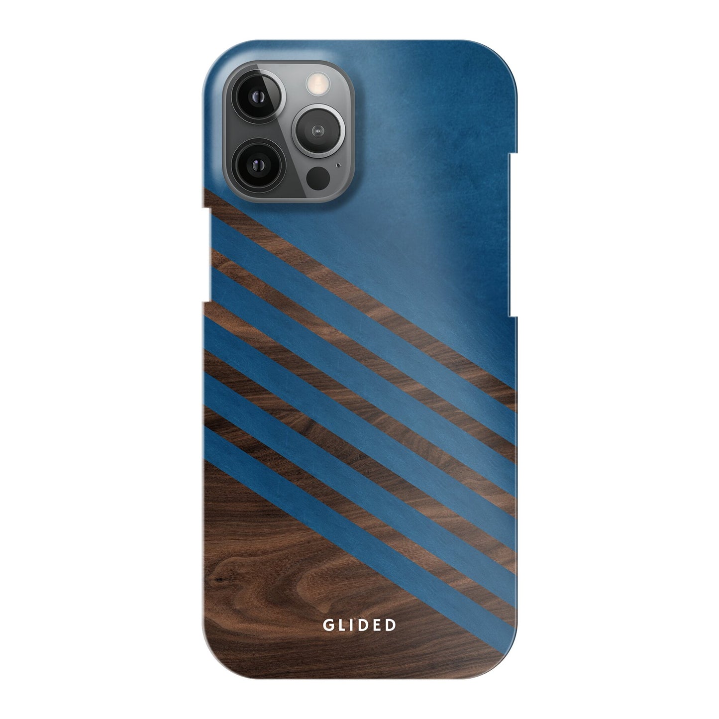 Blue Wood - iPhone 12 Pro Max Handyhülle Hard Case