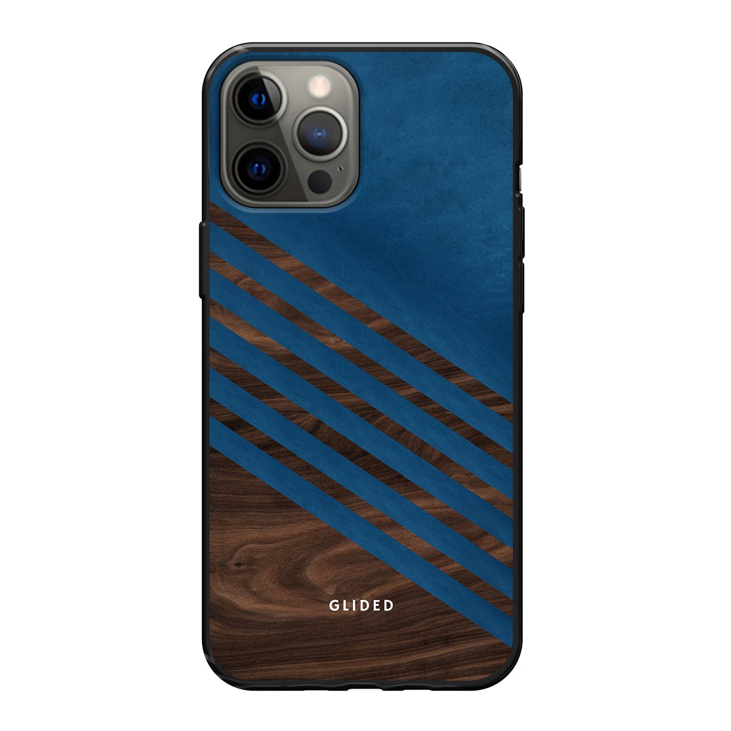 Blue Wood - iPhone 12 Pro Max Handyhülle Soft case