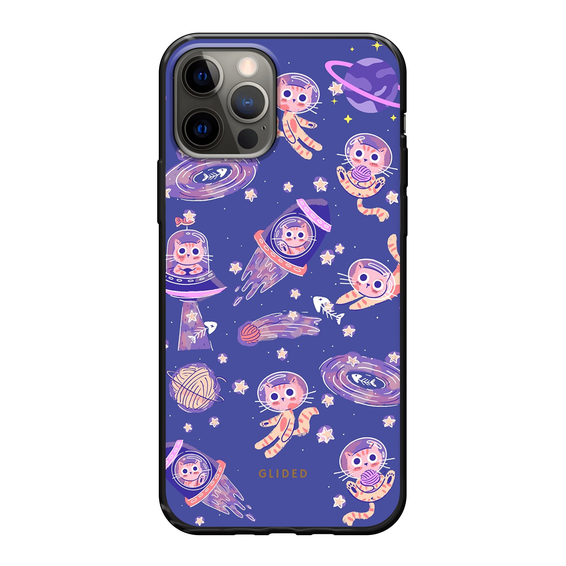 Space Cat - iPhone 12 Handyhülle Soft case