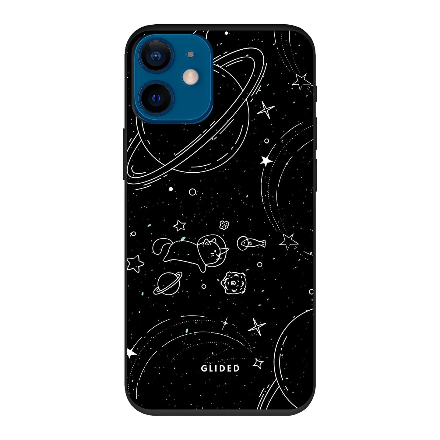 Cosmic Cat - iPhone 12 mini Handyhülle Biologisch Abbaubar