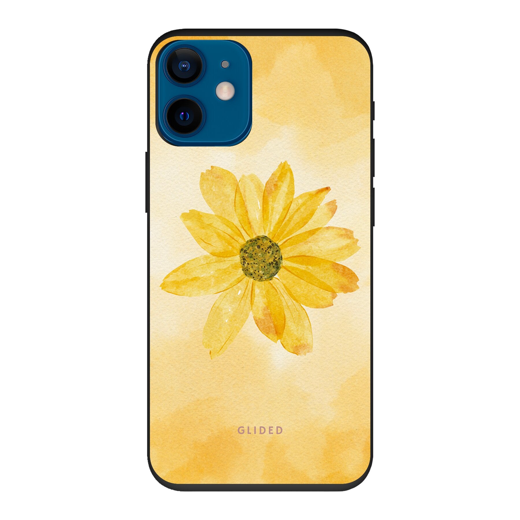 Yellow Flower - iPhone 12 mini Handyhülle Biologisch Abbaubar