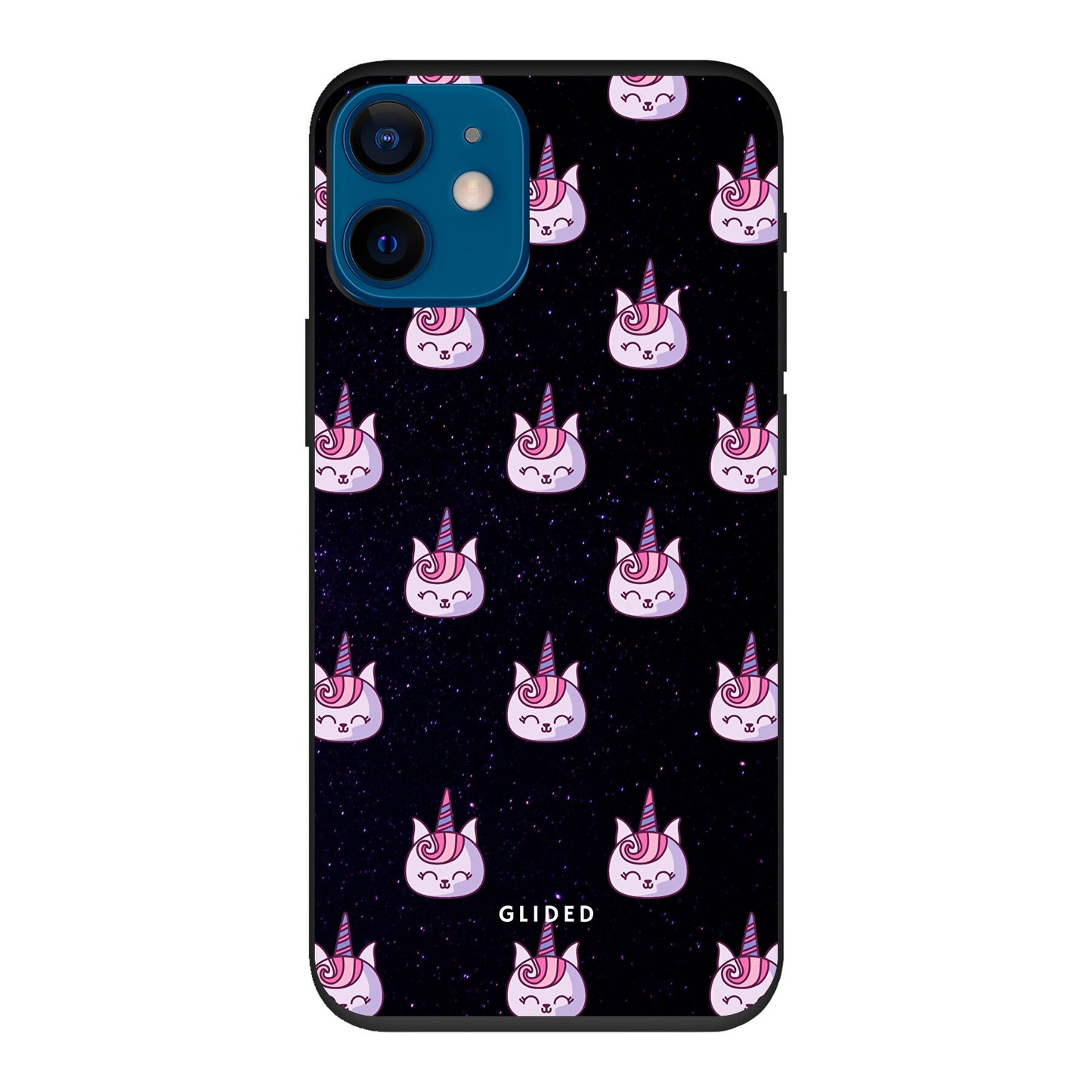 Unicorn Meow - iPhone 12 mini Handyhülle Biologisch Abbaubar