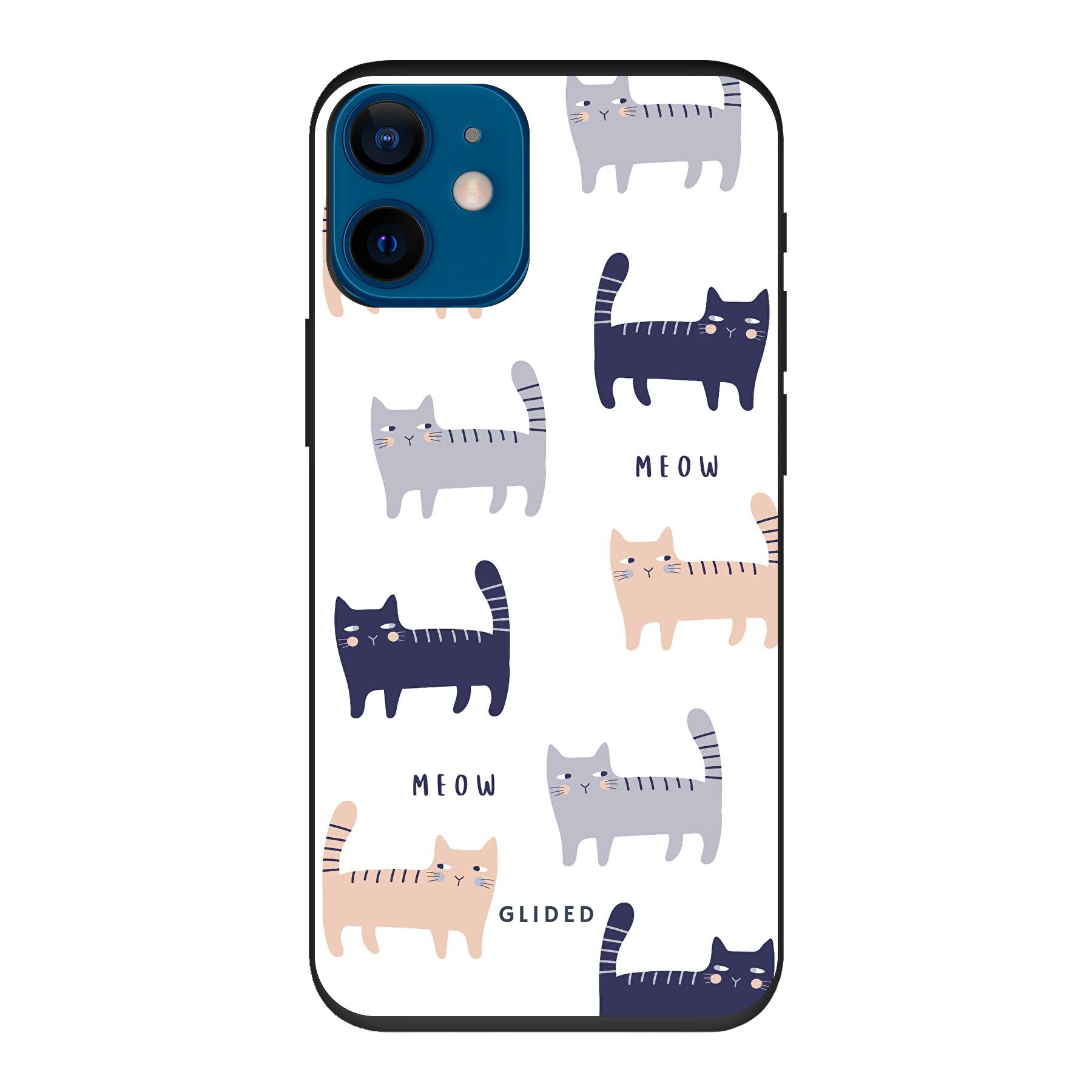 Purrfection - iPhone 12 mini Handyhülle Biologisch Abbaubar