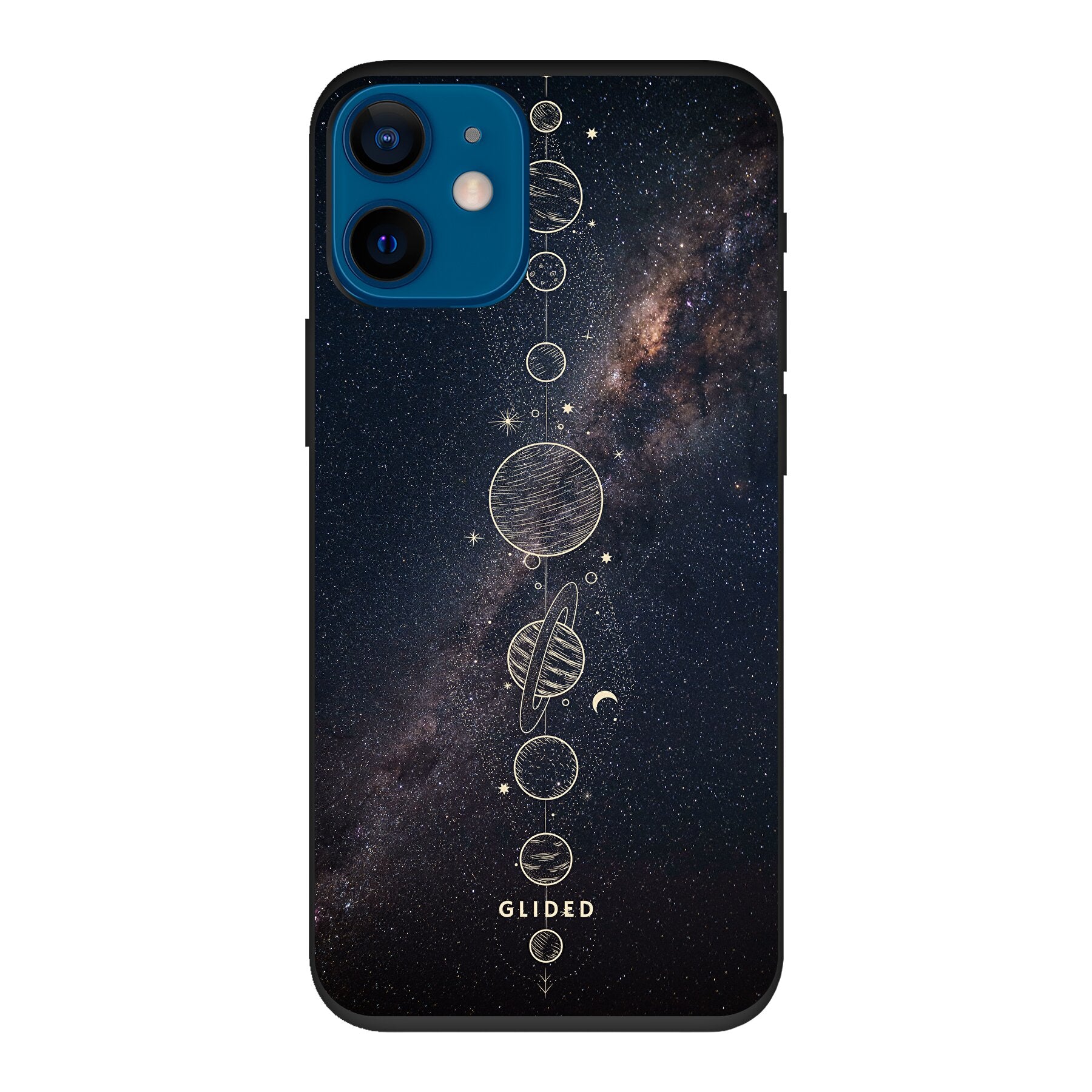 Planets - iPhone 12 mini Handyhülle Biologisch Abbaubar
