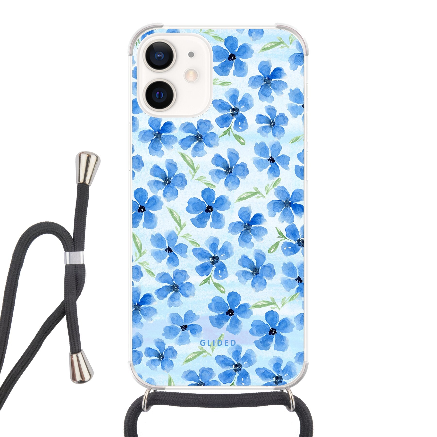 Ocean Blooms - iPhone 12 mini Handyhülle Crossbody case mit Band