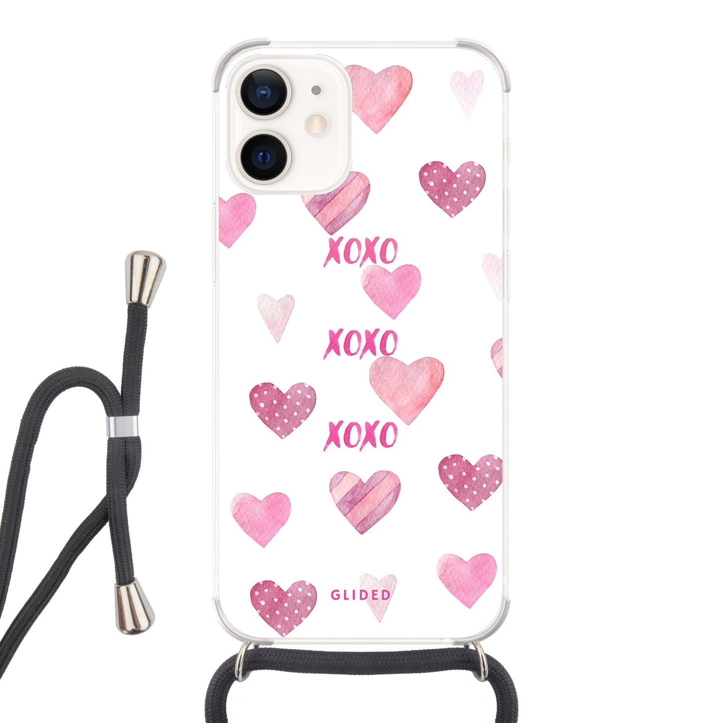 Xoxo - iPhone 12 mini - Crossbody case mit Band