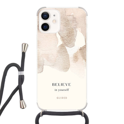 Believe in yourself - iPhone 12 mini Handyhülle Crossbody case mit Band