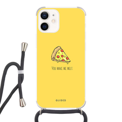 Flirty Pizza - iPhone 12 mini - Crossbody case mit Band