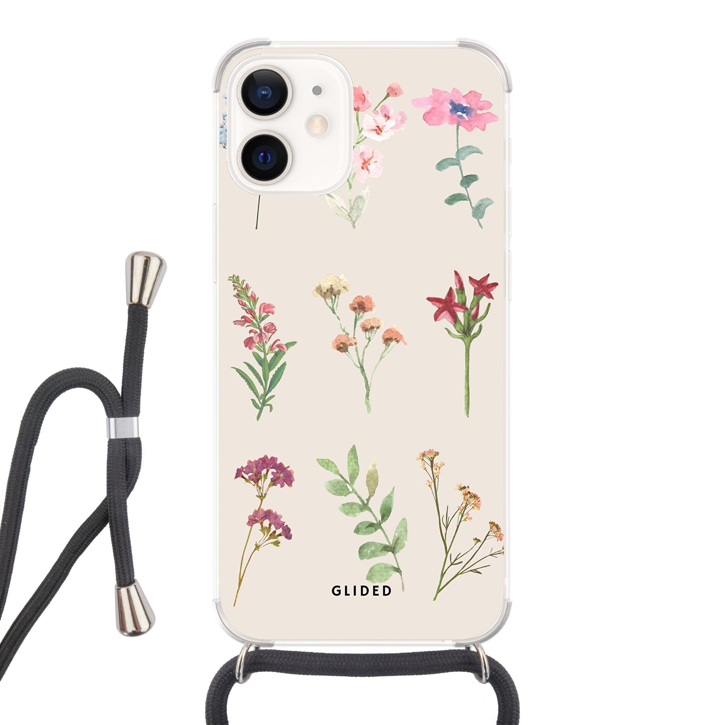 Botanical Garden - iPhone 12 mini - Crossbody case mit Band