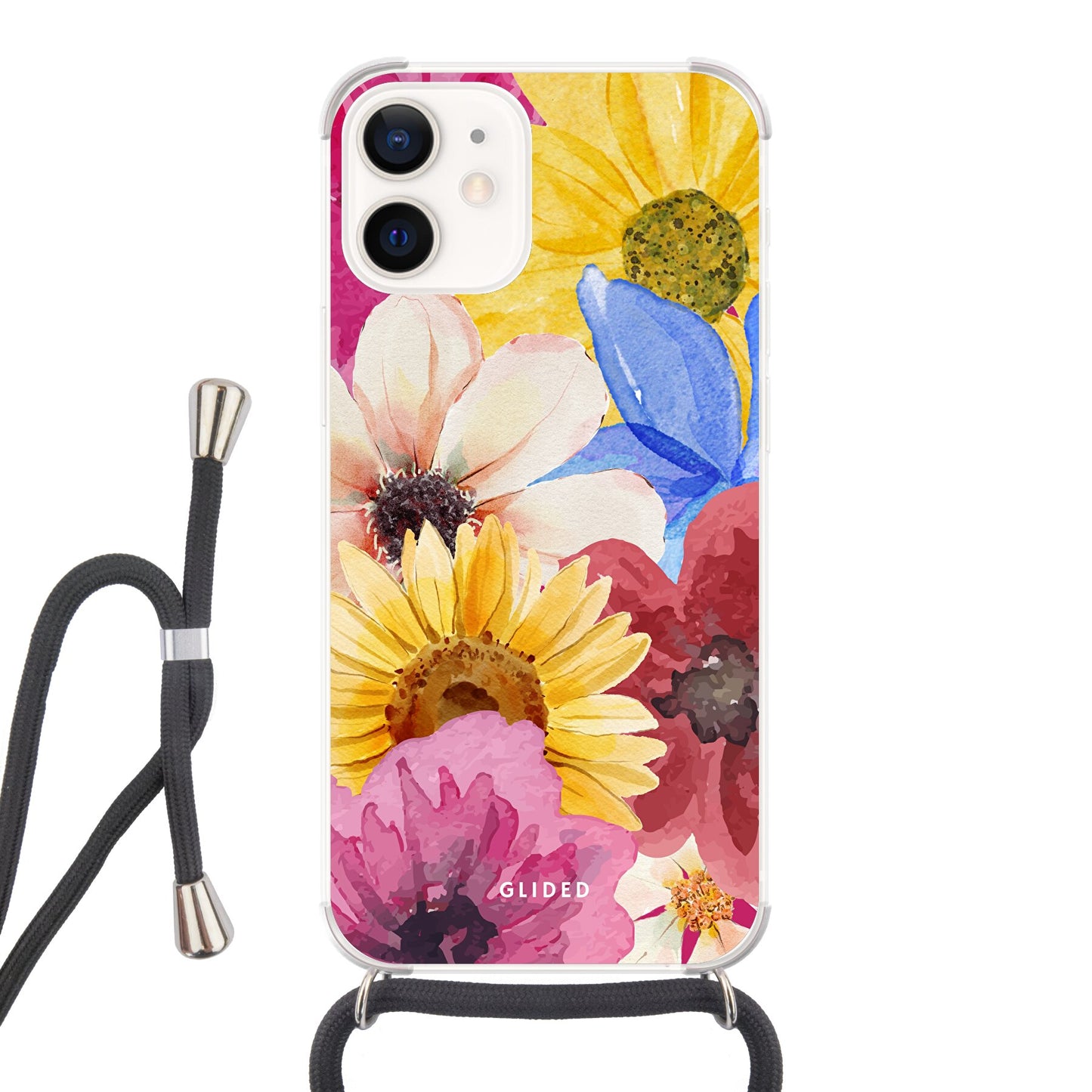 Bouquet - iPhone 12 mini - Crossbody case mit Band