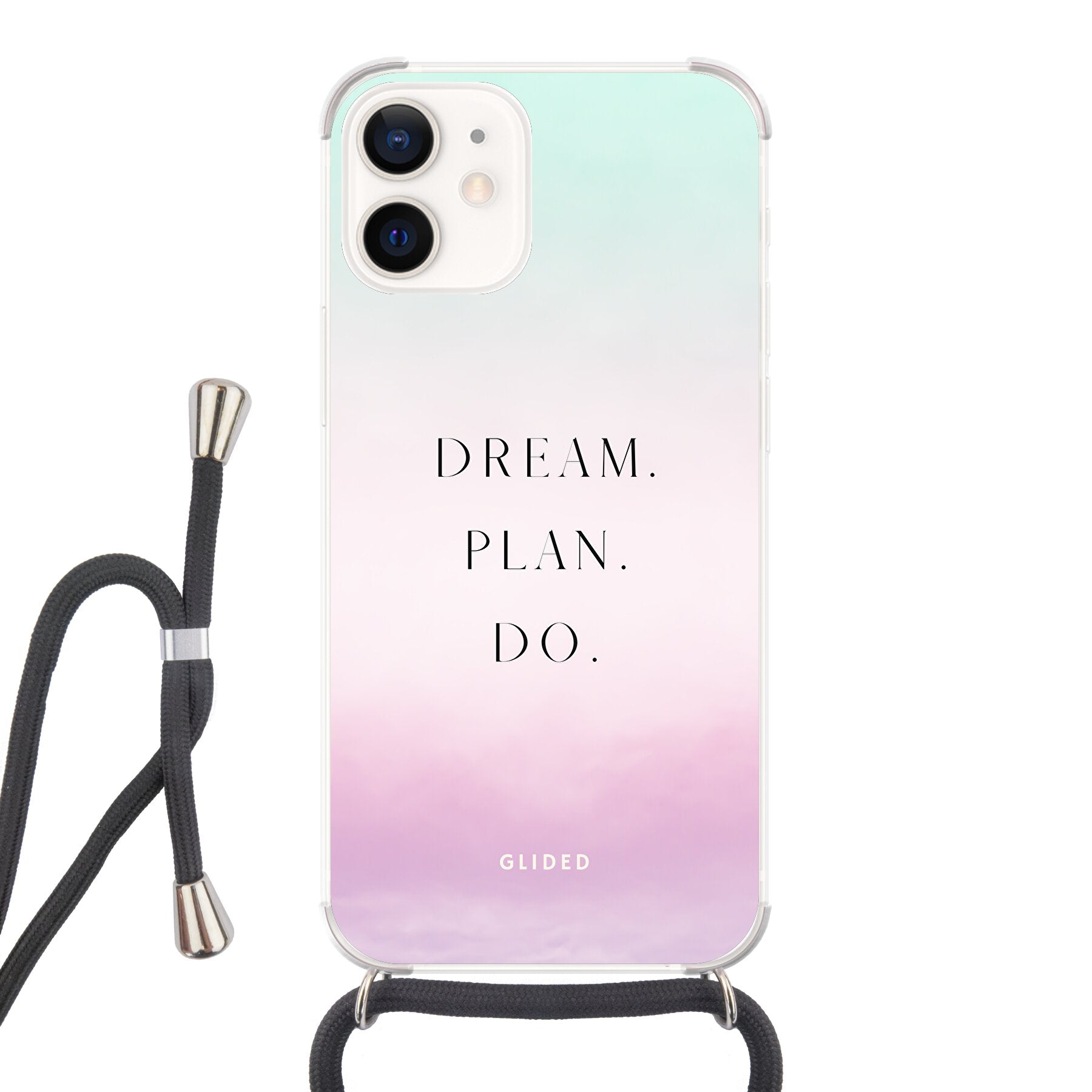 Dream - iPhone 12 mini Handyhülle Crossbody case mit Band