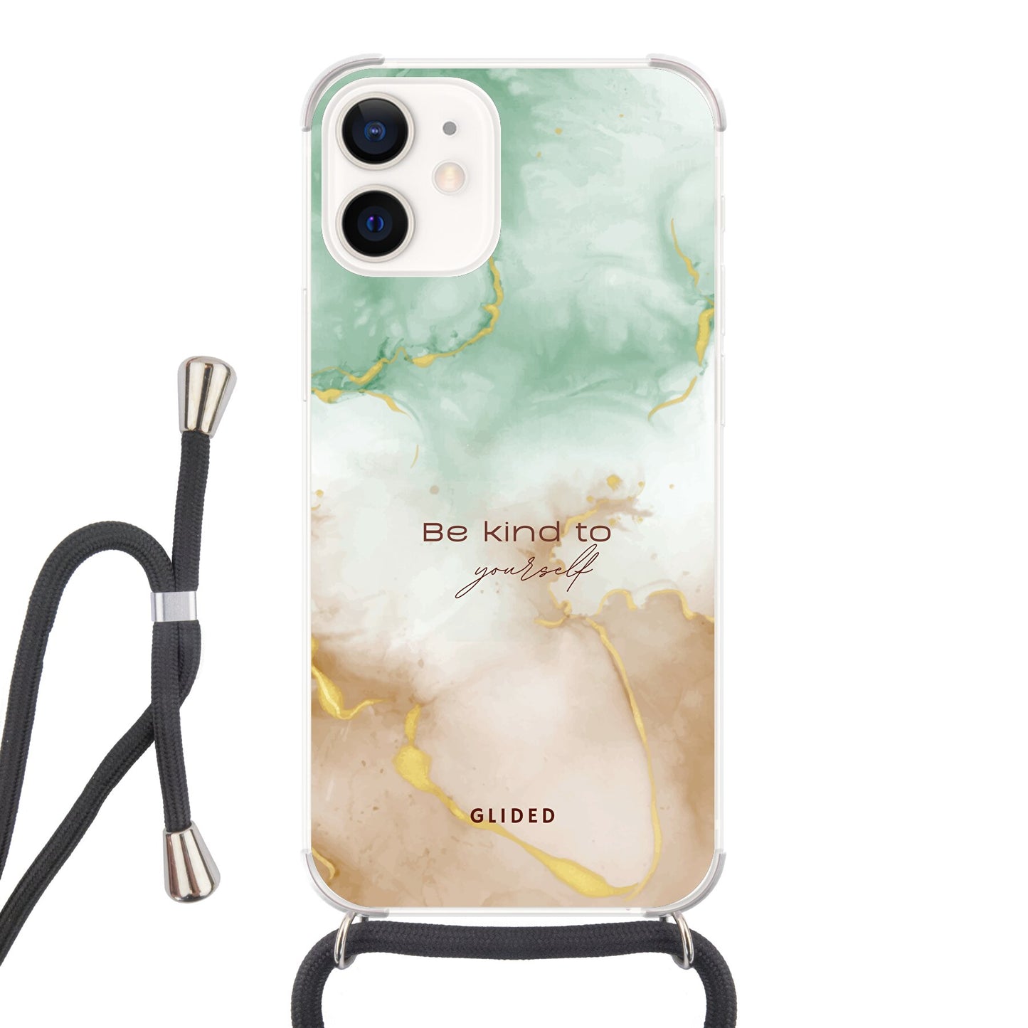 Kind to yourself - iPhone 12 mini Handyhülle Crossbody case mit Band