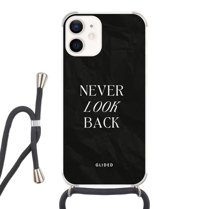 Never Back - iPhone 12 mini Handyhülle Crossbody case mit Band