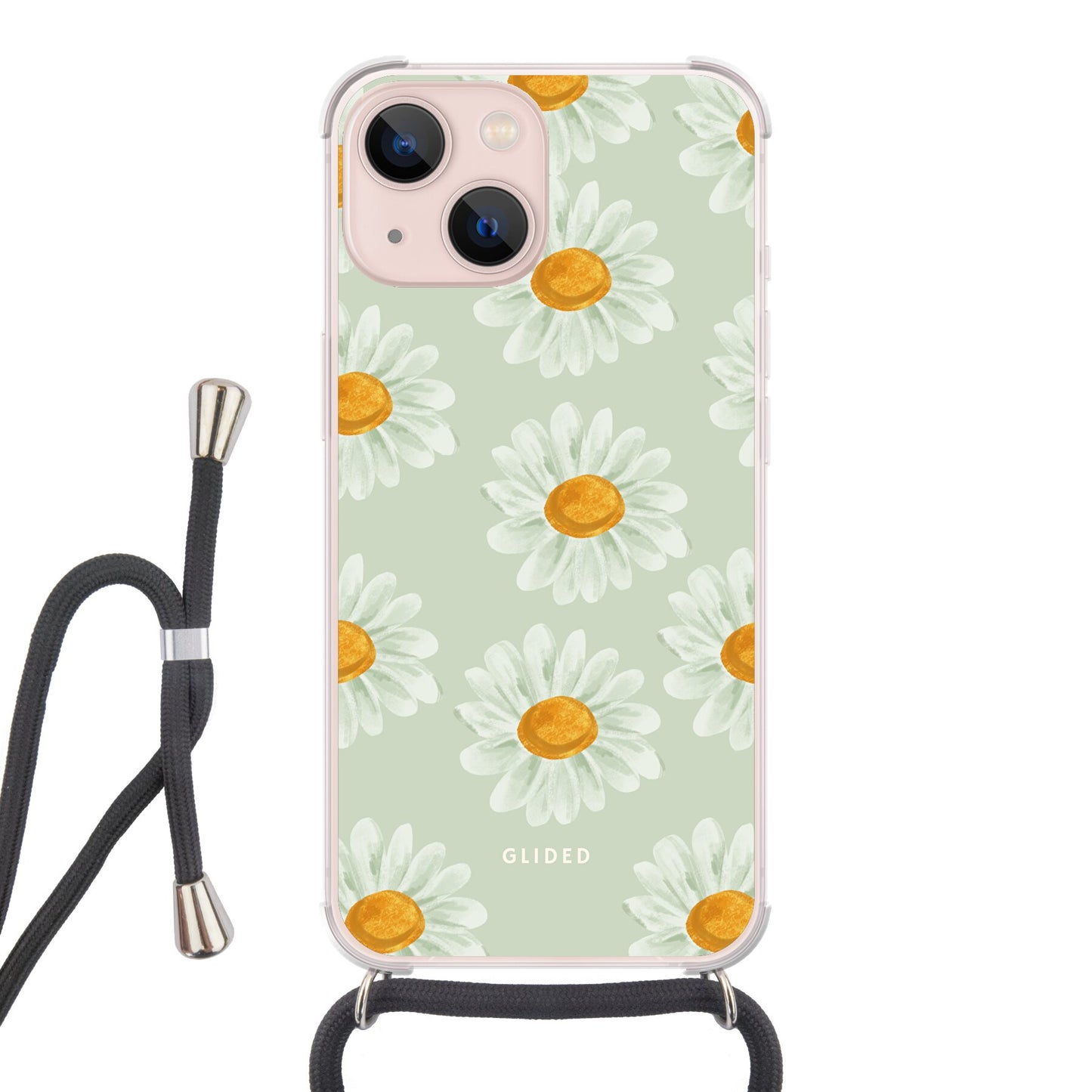 Daisy - iPhone 13 Handyhülle Crossbody case mit Band