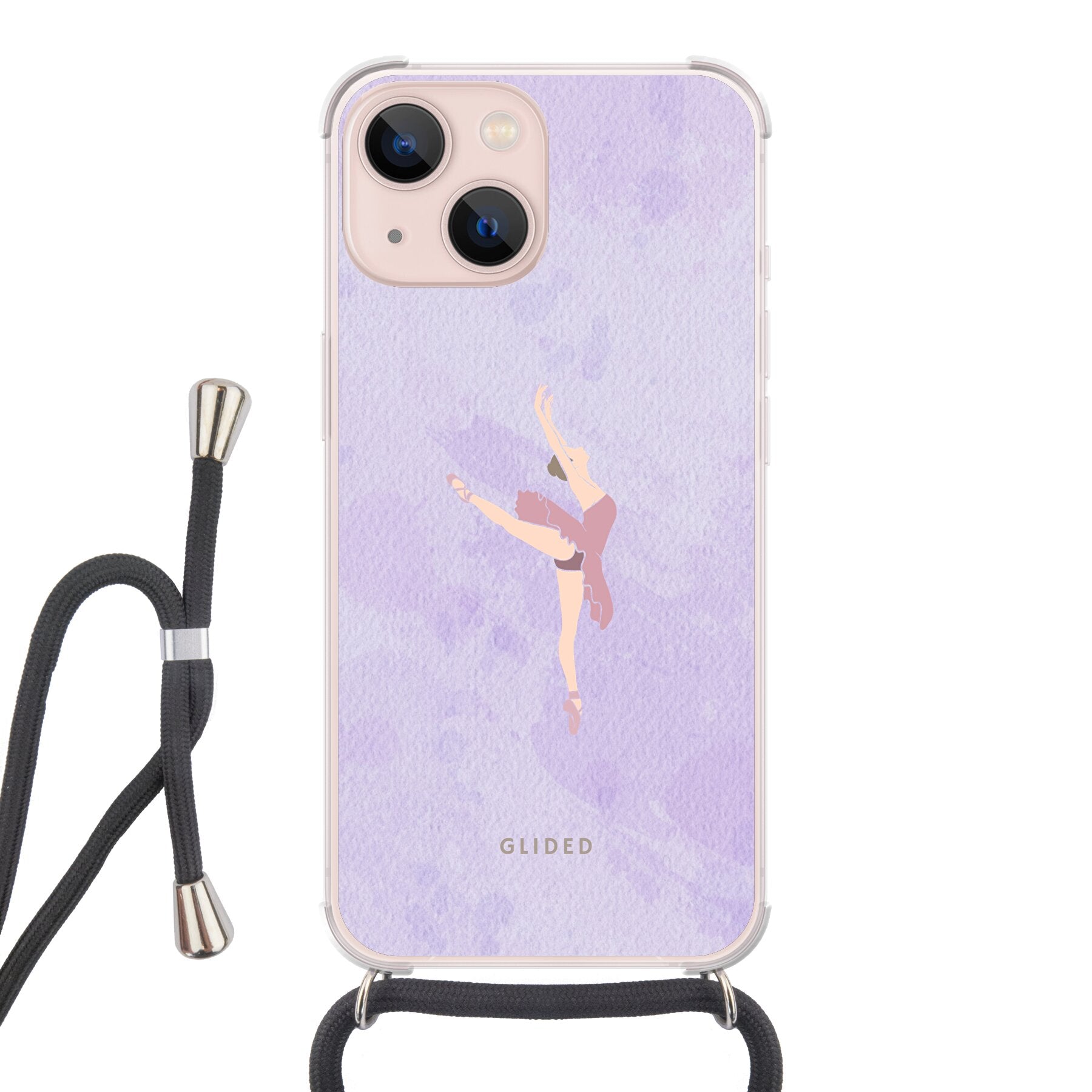 Lavender - iPhone 13 Handyhülle Crossbody case mit Band