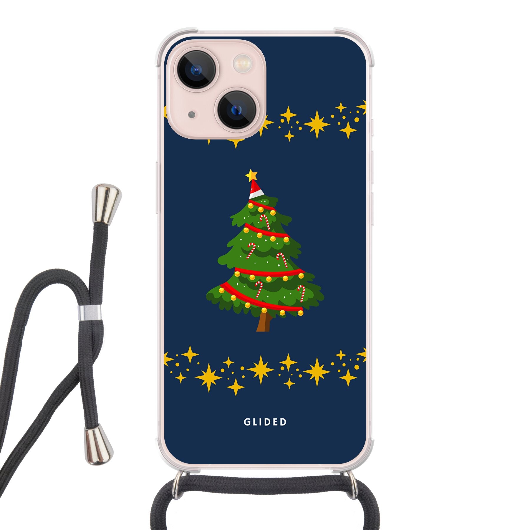 Christmas Tree - iPhone 13 Handyhülle Crossbody case mit Band