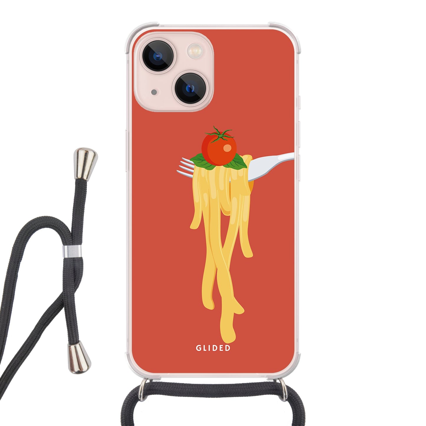 Pasta Paradise - iPhone 13 - Crossbody case mit Band