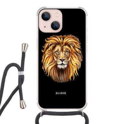 Lion Majesty - iPhone 13 - Crossbody case mit Band